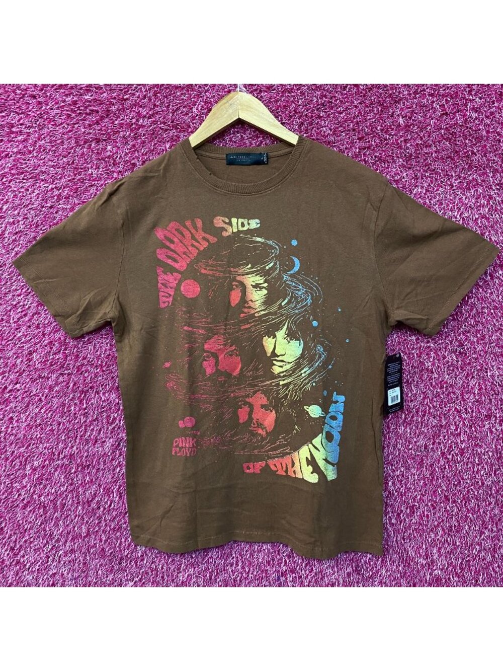 Pink Floyd Dark Side Of The Moon Faces Vintage Style T-Shirt Medium
